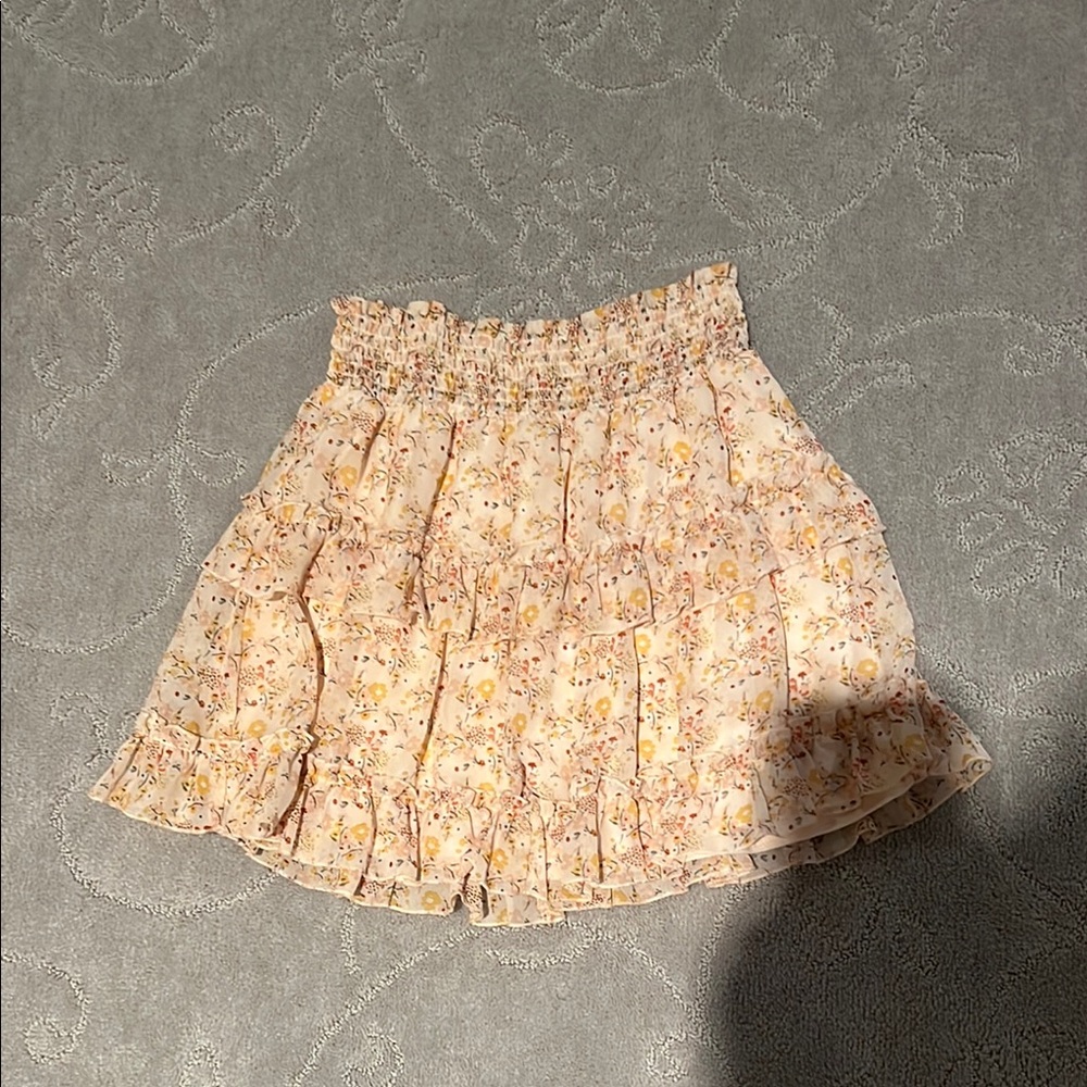 Floral Cream Skirt